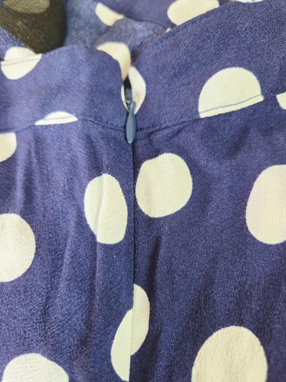 Talbots Women's 14P Maxi Skirt Boho Prairie Broomstick Cottage Polka Dot A-Line - Picture 7 of 12